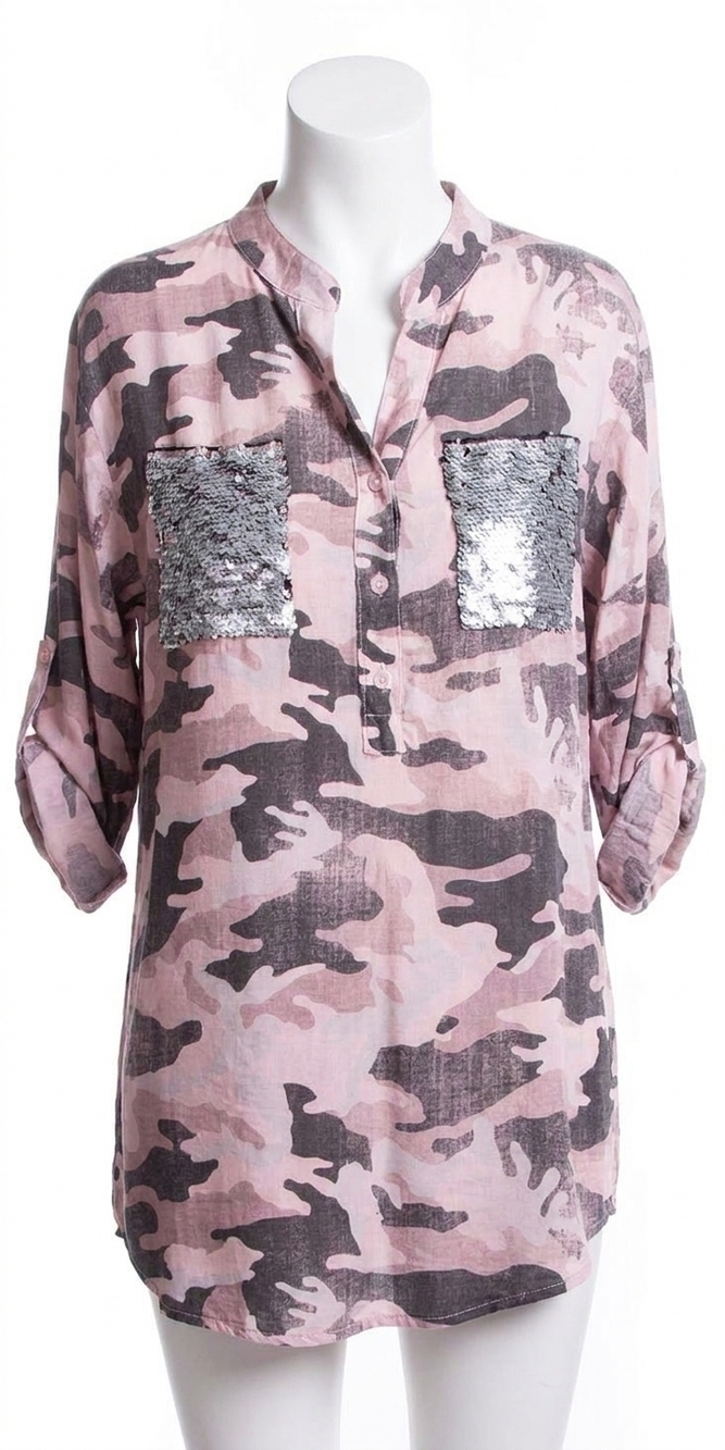 NEW GIGI MODA leona button top in pink